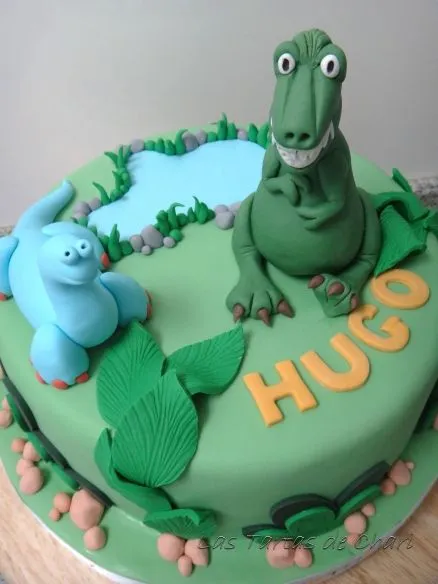 Las Tartas de Chari: Tarta Dinosaurios para Hugo