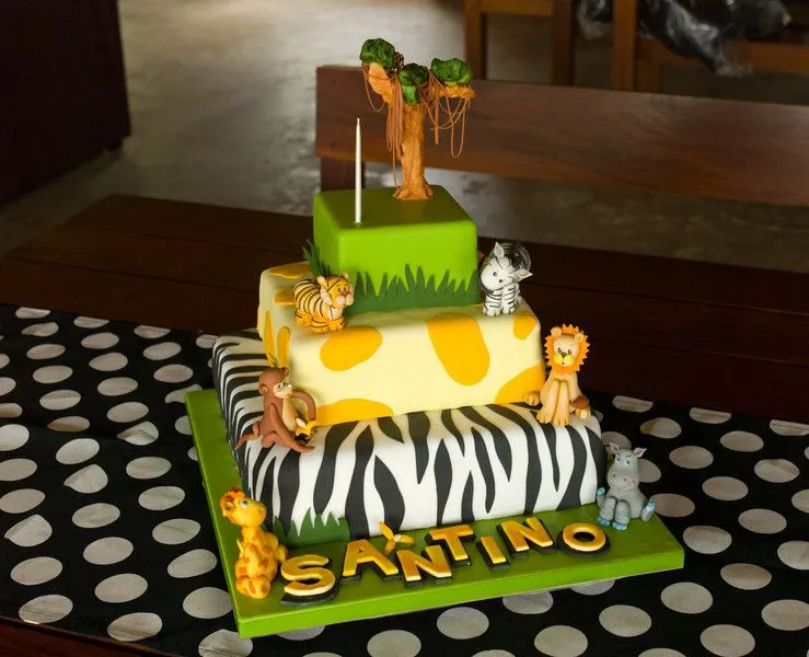 Tortas 3D de animalitos de la selva - Imagui