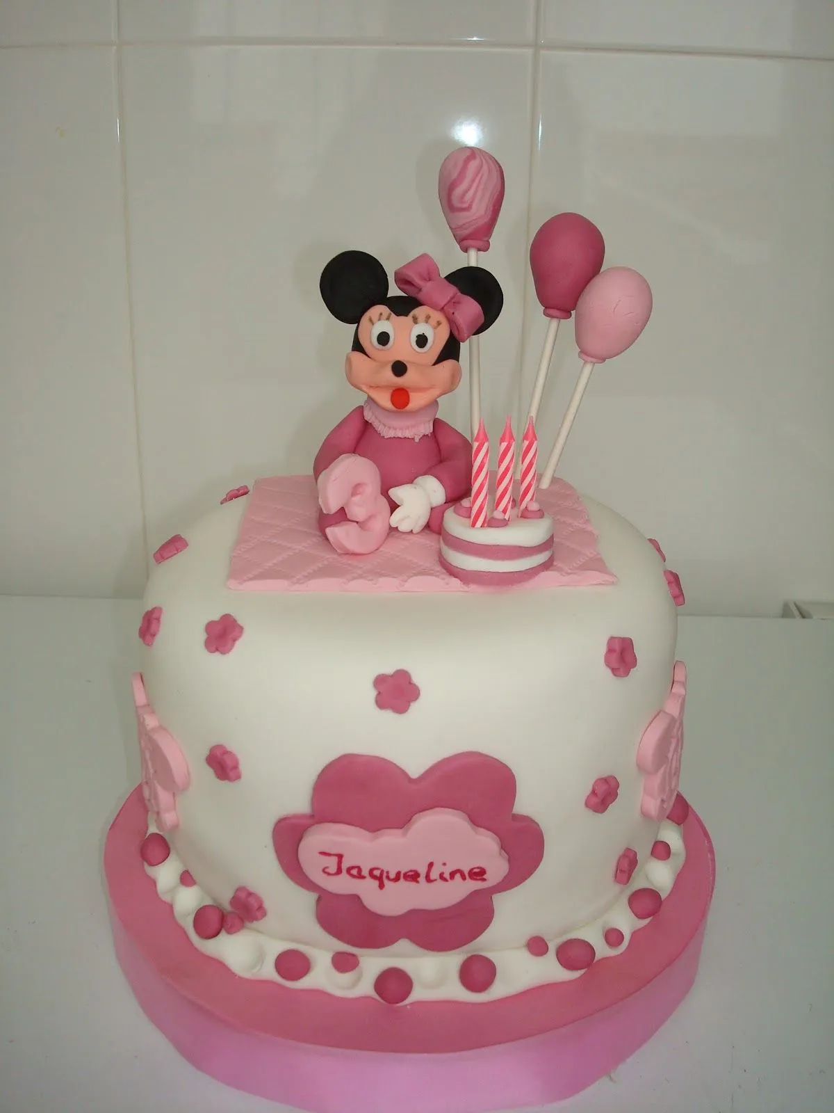 Tartas Merche: Tarta Minnie para Jaqueline