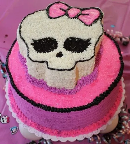 Calavera monster high fondant - Imagui