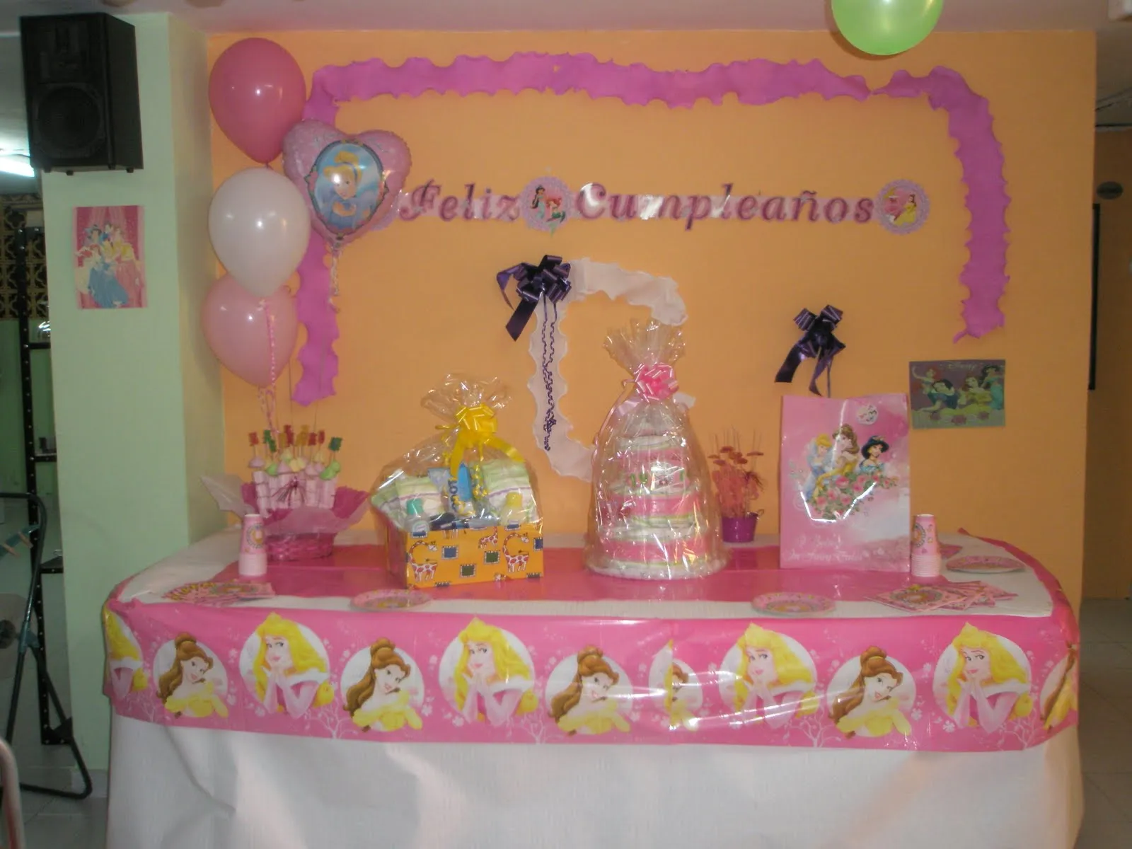  ... tartas de pañales personalizadas: Decoración cumpleaños niña