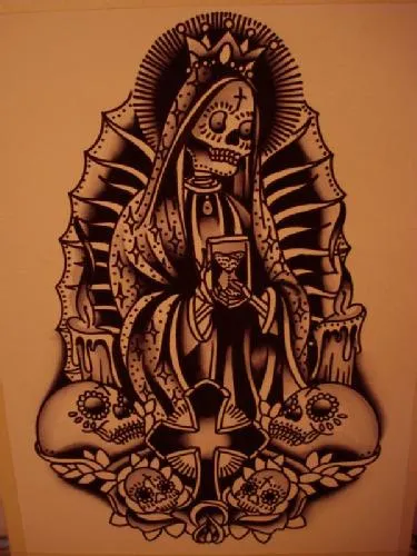 Tattoo art: Death tattoos: Santa Muerte - origins and significations