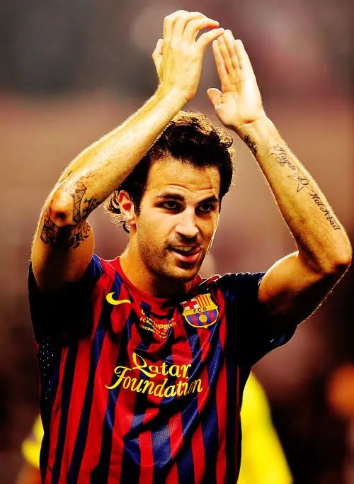 Footballers' Tattoos - Cesc Fabregas' arm tattoos