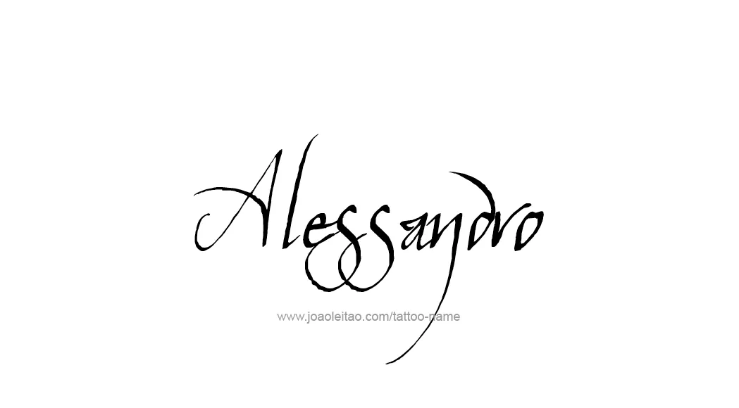 tattoo-design-name-alessandro- ...