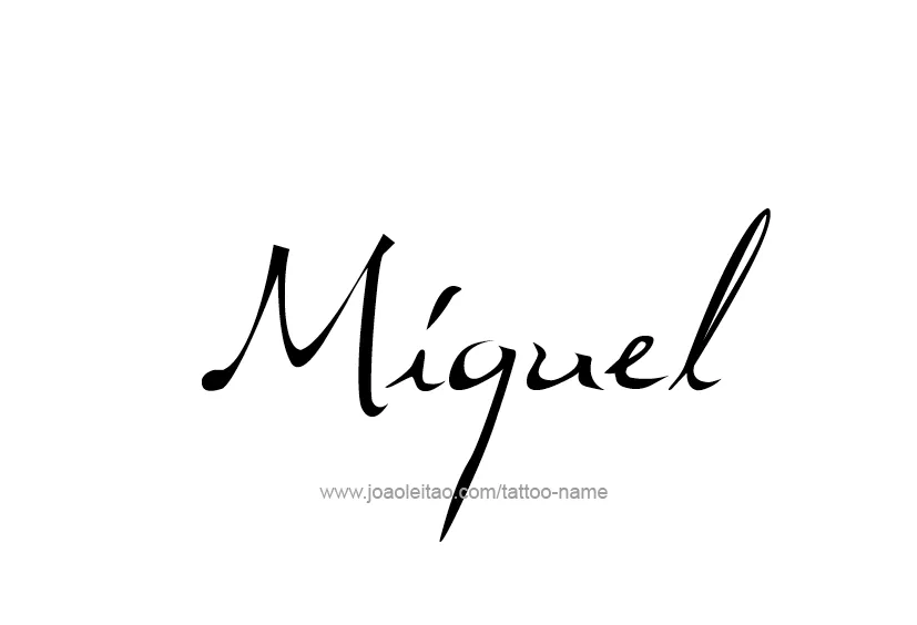 Miguel Name Tattoo Designs