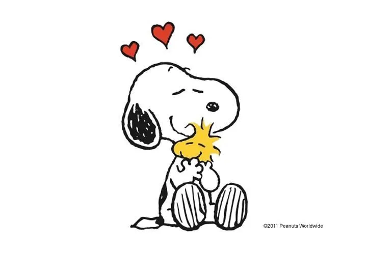 Snoopy Hugging Woodstock... This one with more of Woodstock's body ...