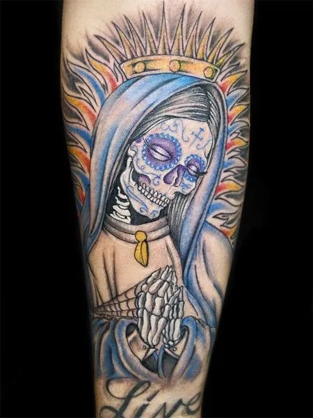 tattoo santa muerte | Santa Muerte | Pinterest