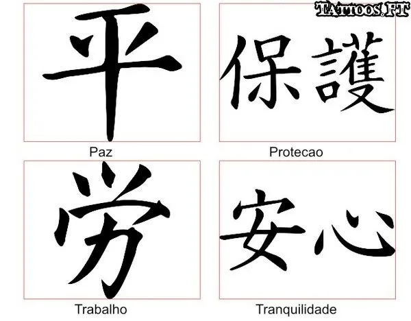 Tattoos e Tatuagens de caracteres chineses pag5