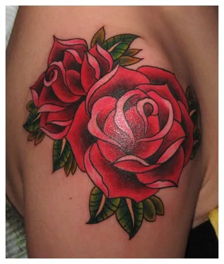 Tatuagem de Rosa estilo Old School! | Tatuagens | Pinterest