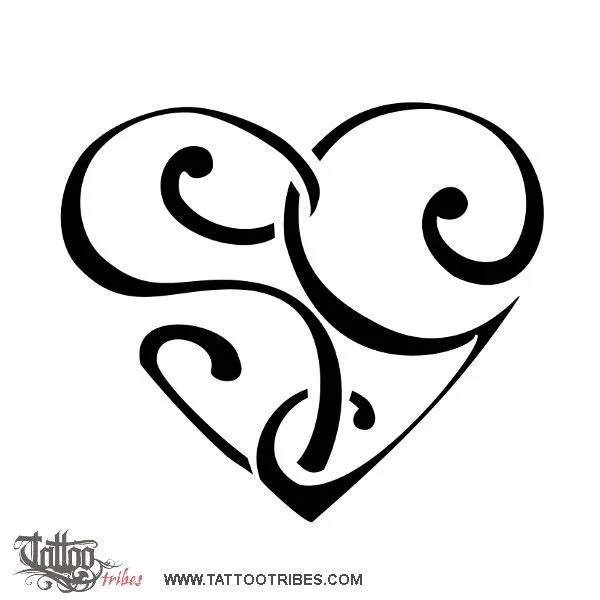 Tatuaggio di Cuore S+G, Amore, unione tattoo - TattooTribes.com