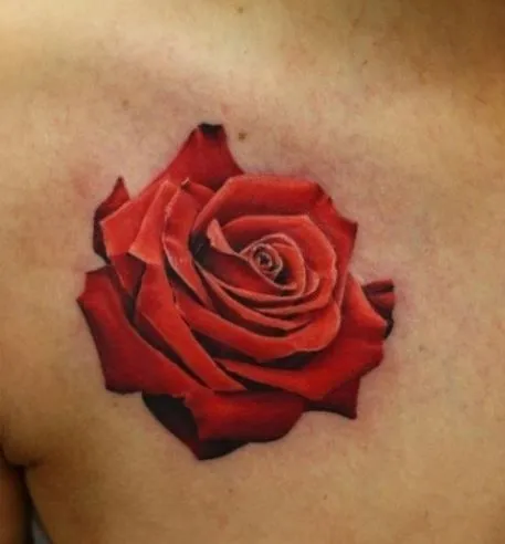 tatuaggio rosa 3D | Ink your skin | Pinterest | Rose