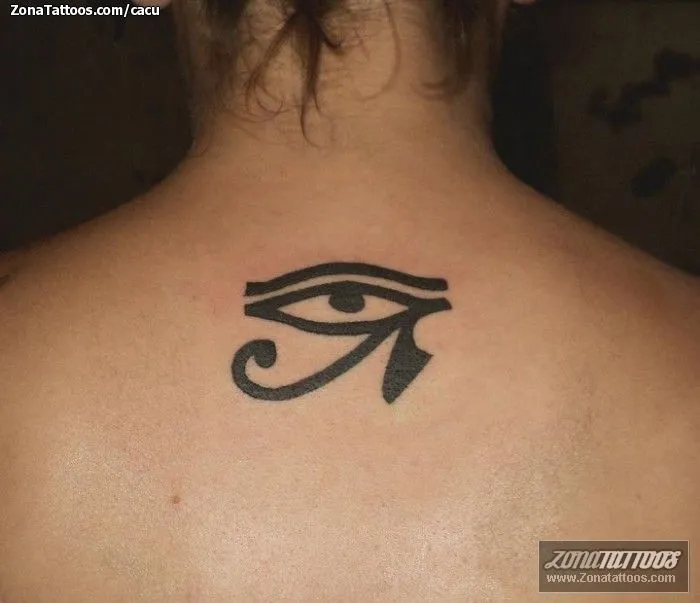Tatuaje de cacu - Ojo de Horus Ojos Egipcios