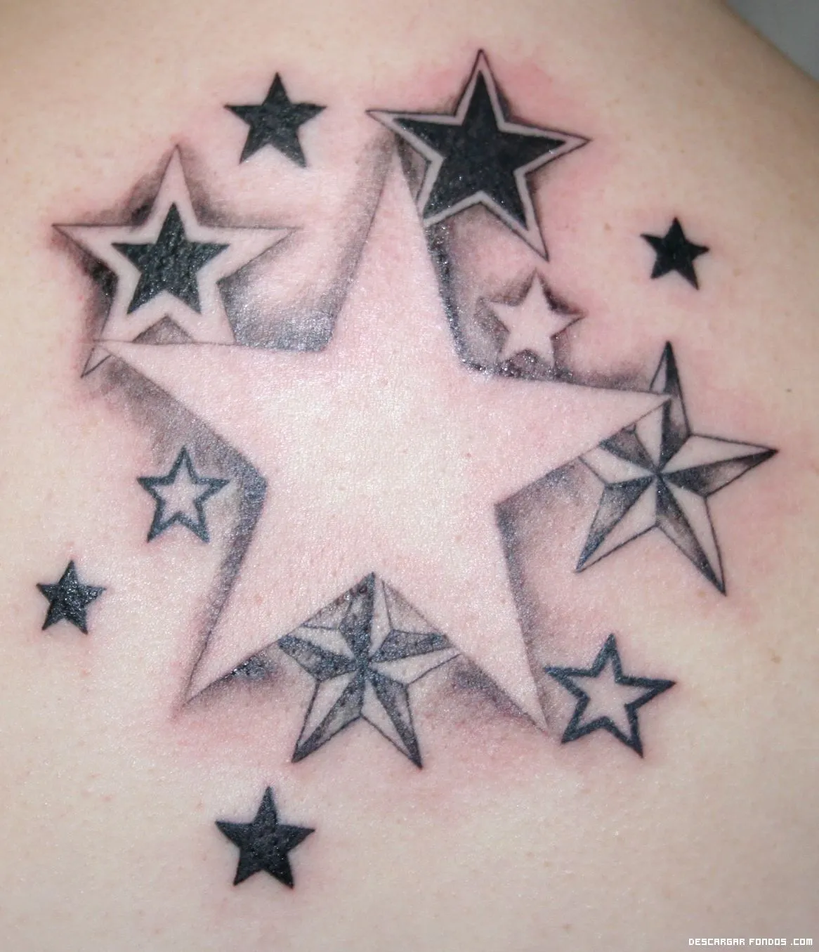 Tatuaje de estrellas