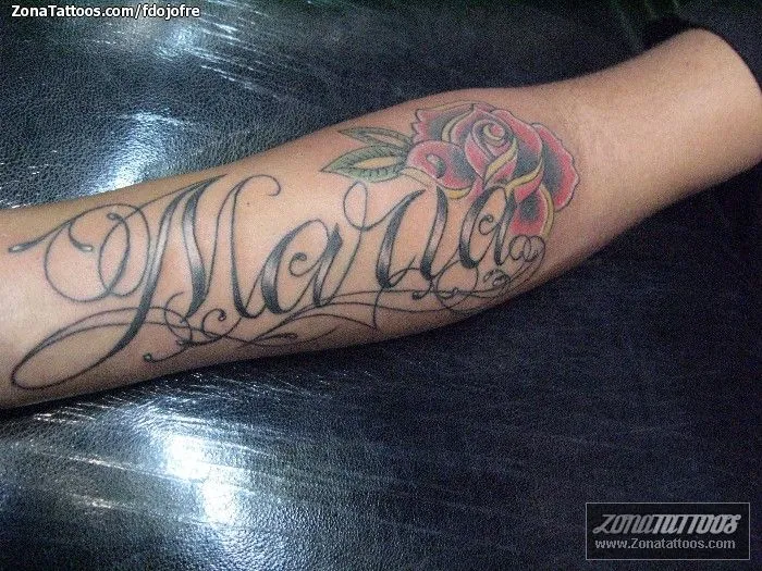 Tatuaje de fdojofre - Letras Nombres María