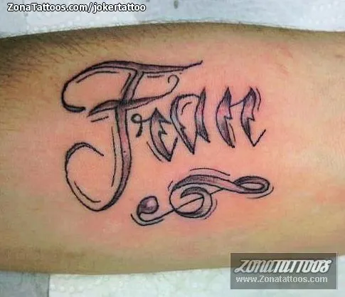 Tatuaje de jokertattoo - Francisco Nombres Letras