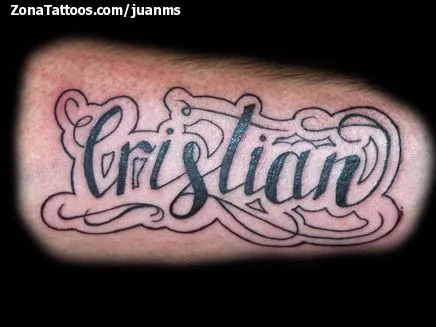 Tatuaje de juanms - Letras Nombres Cristian