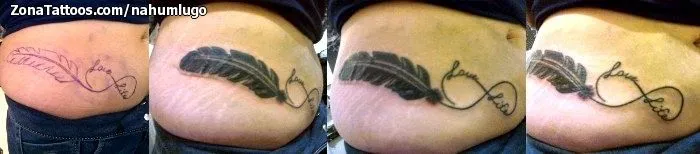 Tatuaje de Nahumlugo - Infinitos Plumas Letras