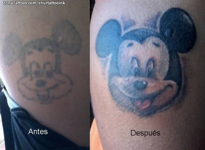 Tatuaje de ShurtattooInk - Cover Up Mickey Mouse Disney