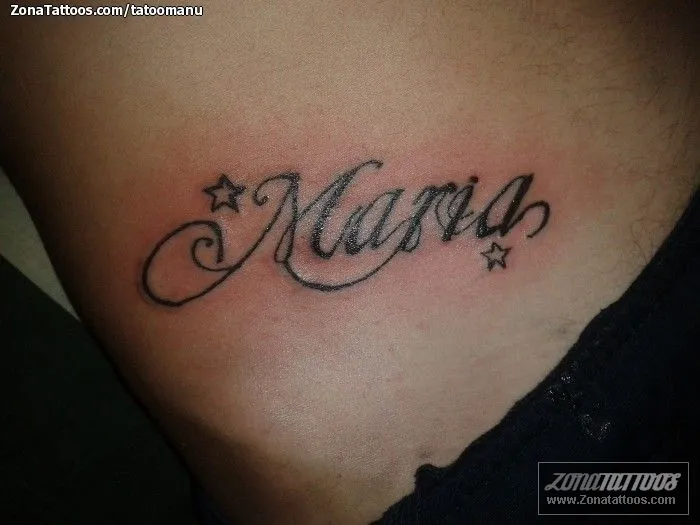 Tatuaje de tatoomanu - Nombres Letras María