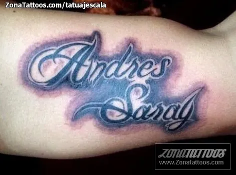 Tatuaje de TATUAJESCALA - Andrés Saray Nombres