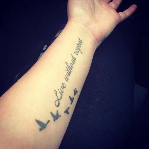 Tattoo antebrazo mujer frases - Imagui