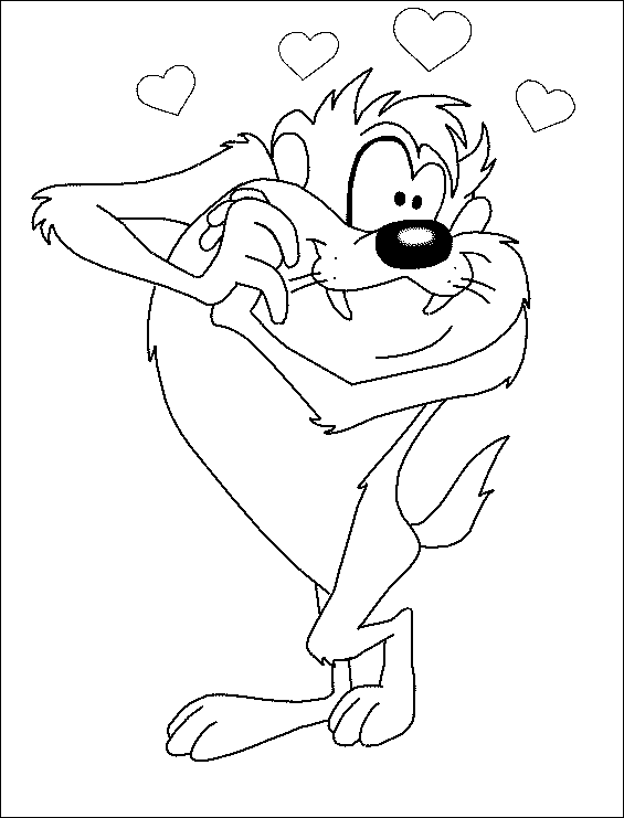 taz mania bebe Colouring Pages