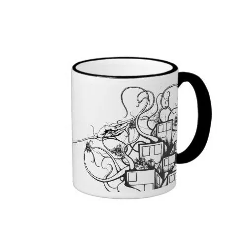 Taza de la enredadera de Zazzle.