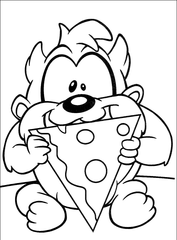 Baby Tazmania Coloring Pages 