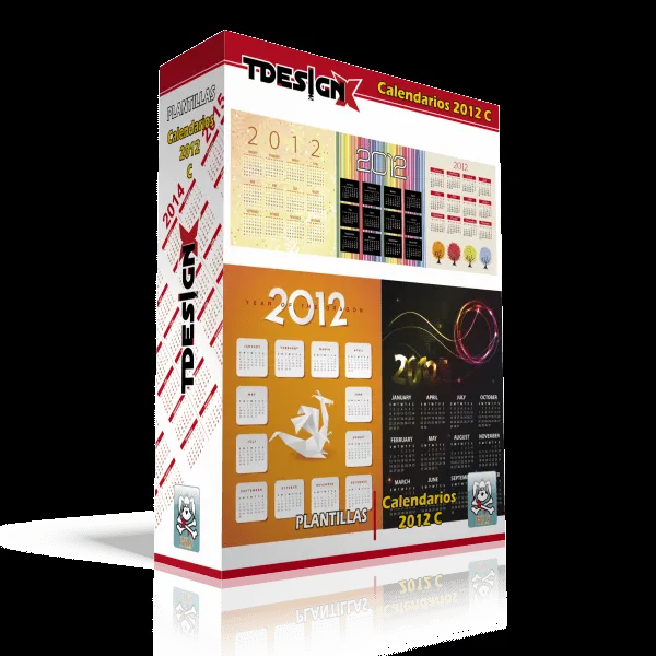 Tdesignx Material para Diseño: Plantillas Calendario 2012 TDX pack C