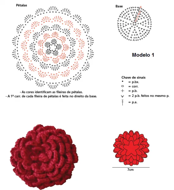 Tecendo Artes em Crochet: Flores Lindas com Gráficos!