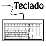 Dibujo de teclado para colorear - Imagui