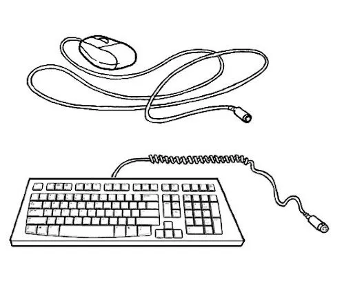 Dibujos del teclado de la computadora para colorear - Imagui