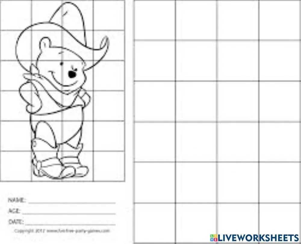 Tecnica de la cuadricula worksheet | Live Worksheets