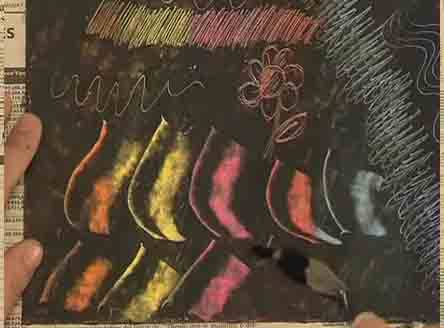 Técnica de esgrafiado ::Cómo esgrafiar sobre papel