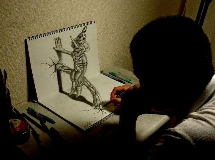 TECNO BLOG: IMPRESIONANTES DIBUJOS 3D A LAPIZ