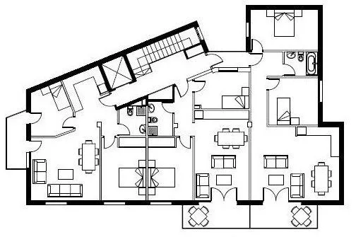 Tecnología de la Información y la Comunicación.: Plano de una vivienda