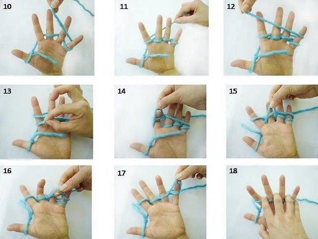 Como Tejer con los dedos de la mano <sub>Tutoriales</sub> - enrHedando