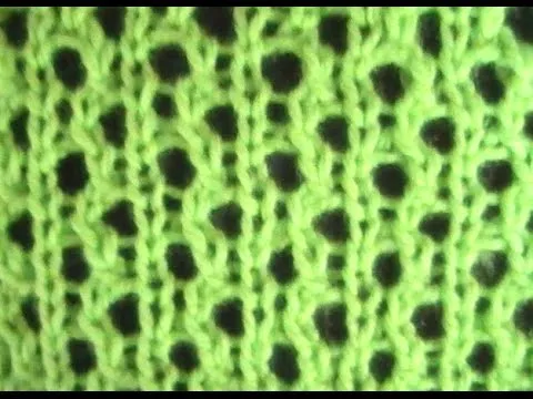 Como Tejer Malla Bordada 2 Agujas (259) | ComoTejer