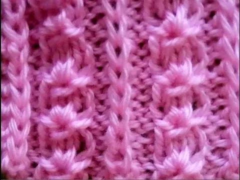 Como Tejer Punto Bordado 2 Agujas (215) | ComoTejer