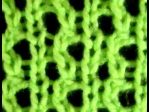 Como Tejer Punto Malla Bordada 2 Agujas (94) | ComoTejer