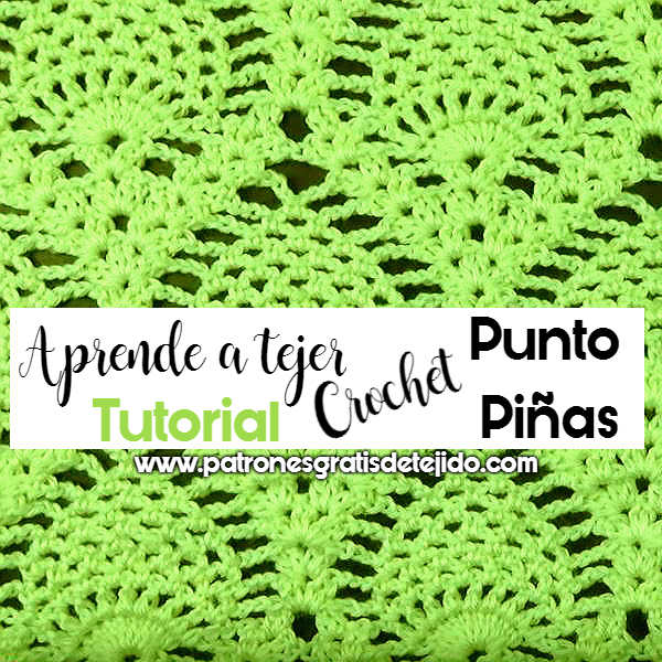 Cómo Tejer Punto Piñas a Crochet / Tutorial en español