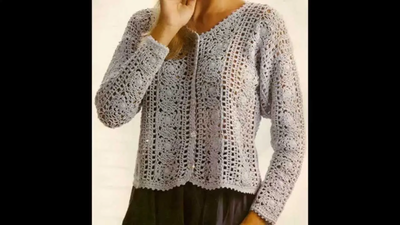 Como Tejer sweater dama con cuadros a crochet PARA EXPERTAS - YouTube