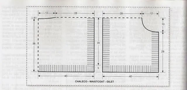 Tejido Facil: Idea: Chaleco tipo poncho en 2 agujas súper express!