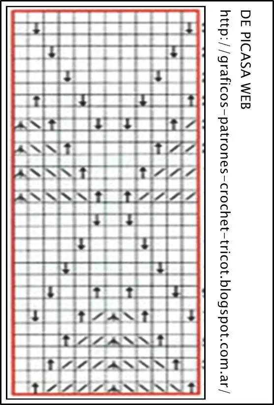 TEJIDOS A DOS AGUJAS - TRICOT= PATRONES= GRAFICOS=TODO GRATIS ...