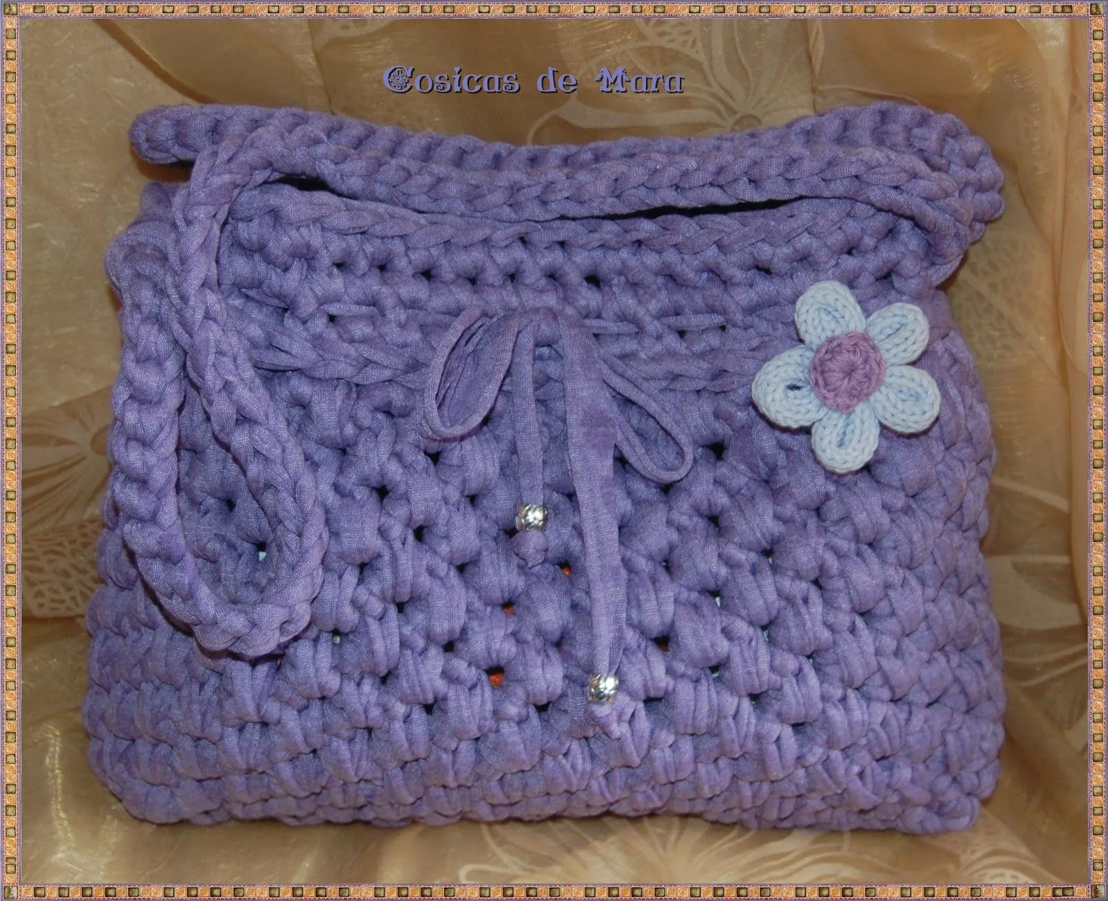 Bolsos tejidos a crochet con flores - Imagui