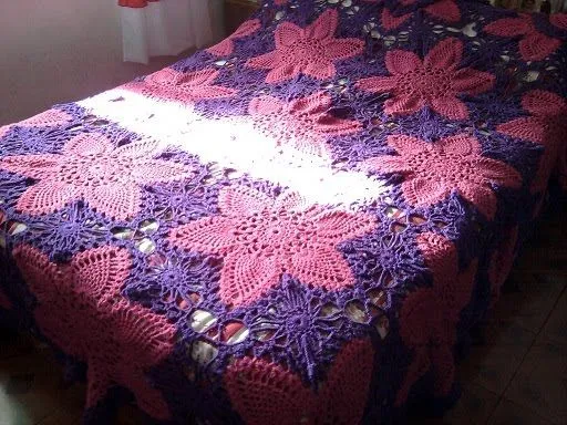 Tejidos a crochet colchas para cama - Imagui