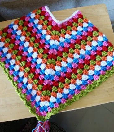 TEJIDOS CROCHET: poncho baby crochet