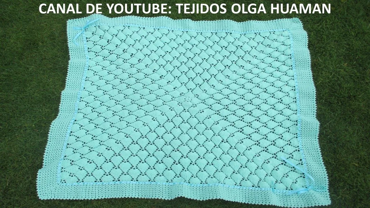 TEJIDOS OLGA HUAMAN: colcha o mantita de bebe tejido a crochet en ...