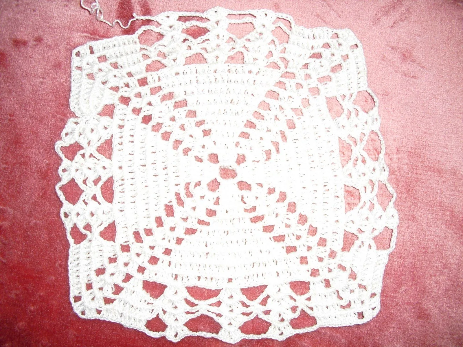 Tejiendo y Creando: Punto de crochet, cuadro de muestra.