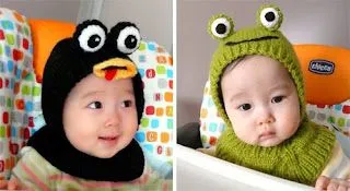 Tejiendo y Algo Mas": Modelos de gorros a dos agujas para bebes.